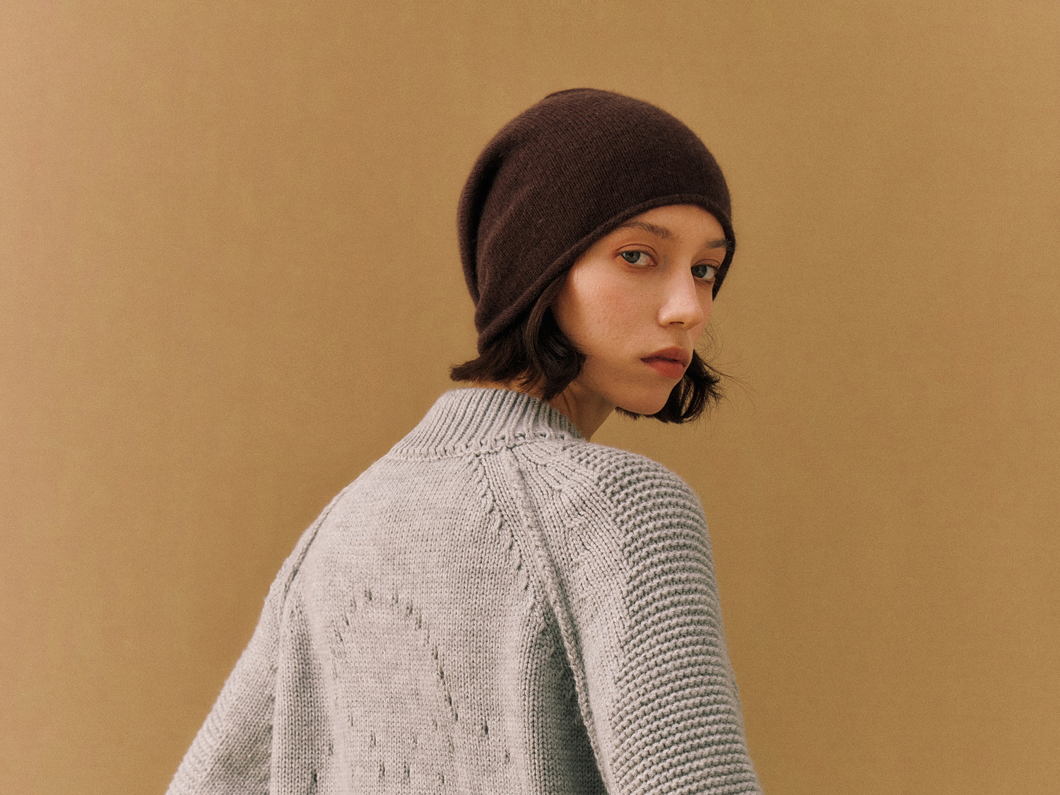 FPA Space-Dyed Zip-Up Cutout Sweater