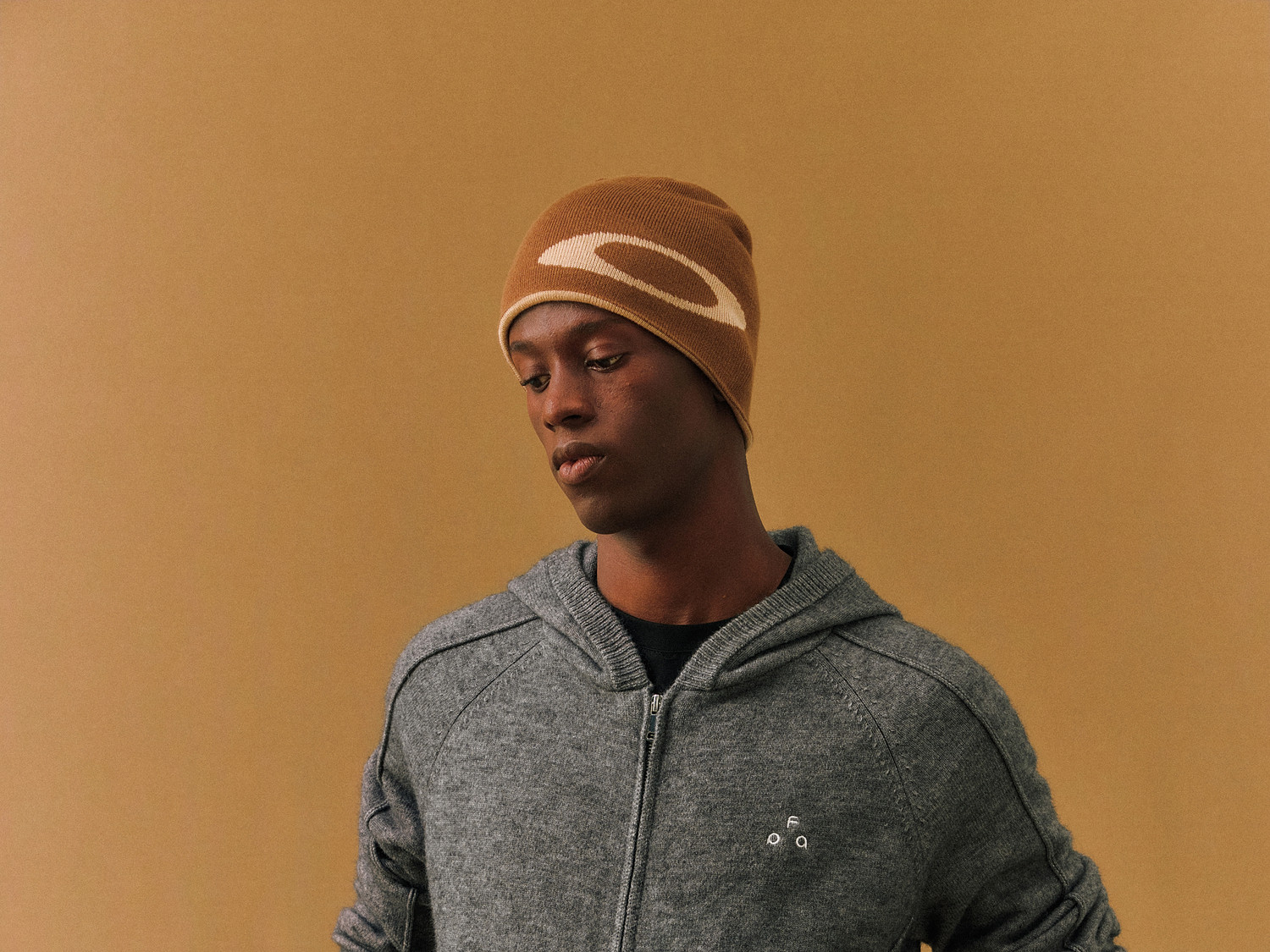 FPA Open-Knit Logo Zip Hoodie