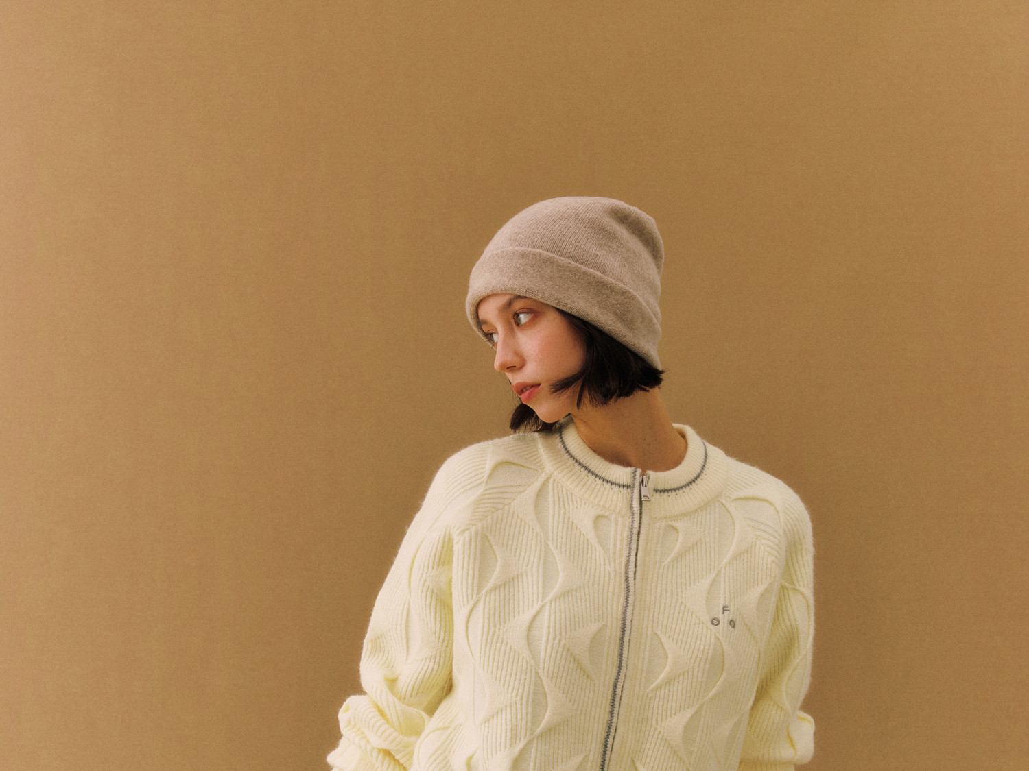 FPA Cable-Knit Zip-Up Sweater