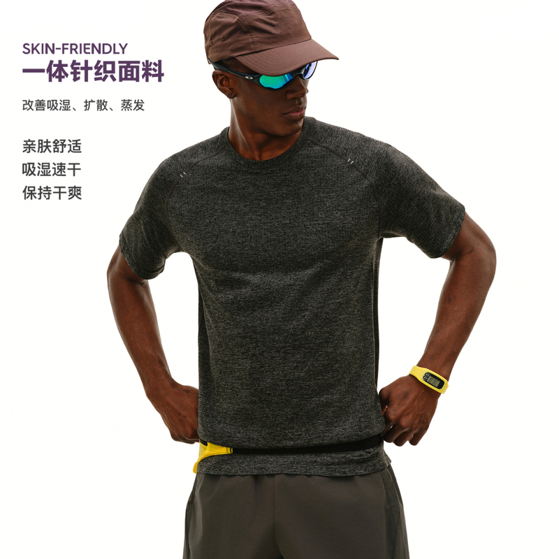 Fpa Sports Integrated Knitted Short-Sleeved Summer Outdoor Basic Design Fitness Breathable Moisture-Absorbing Quick-Drying T-Shirt for Men Fpa Sports Integrated Knitted Short-Sleeved Summer Outdoor Basic Design Fitness Breathable Moisture-Absorbing Quick-Drying T-Shirt for Men