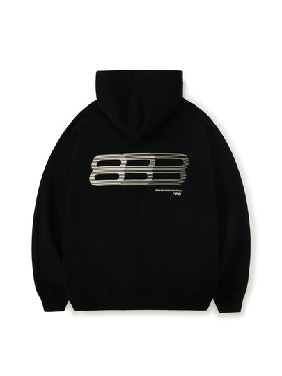 FPA渐变跑道图形连帽卫衣 国潮牌春季休闲宽松重磅美式帽衫外套男