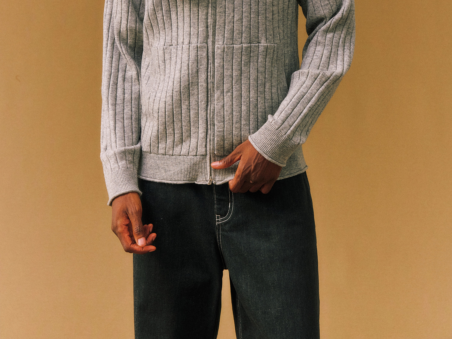 FPA Wool Ribbed Cardigan