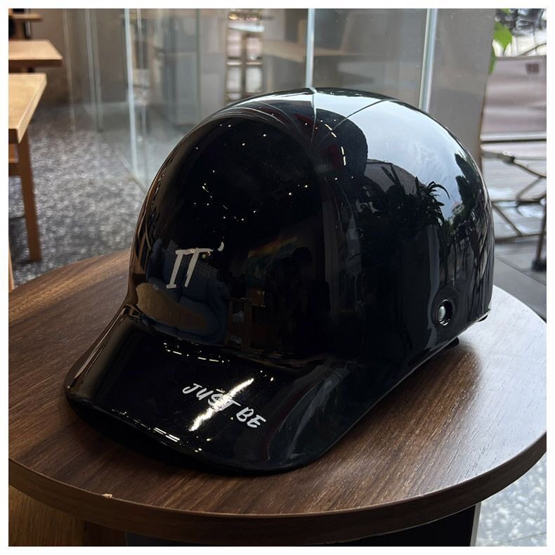 New C-Certified Electric Vehicle Sun Protection Helmet, Duckbill Cap, Half Helmet, Unisex Motorcycle and Electric Scooter Safety Helmet