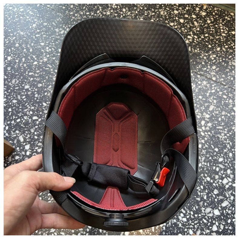 New C-Certified Electric Vehicle Sun Protection Helmet, Duckbill Cap, Half Helmet, Unisex Motorcycle and Electric Scooter Safety Helmet