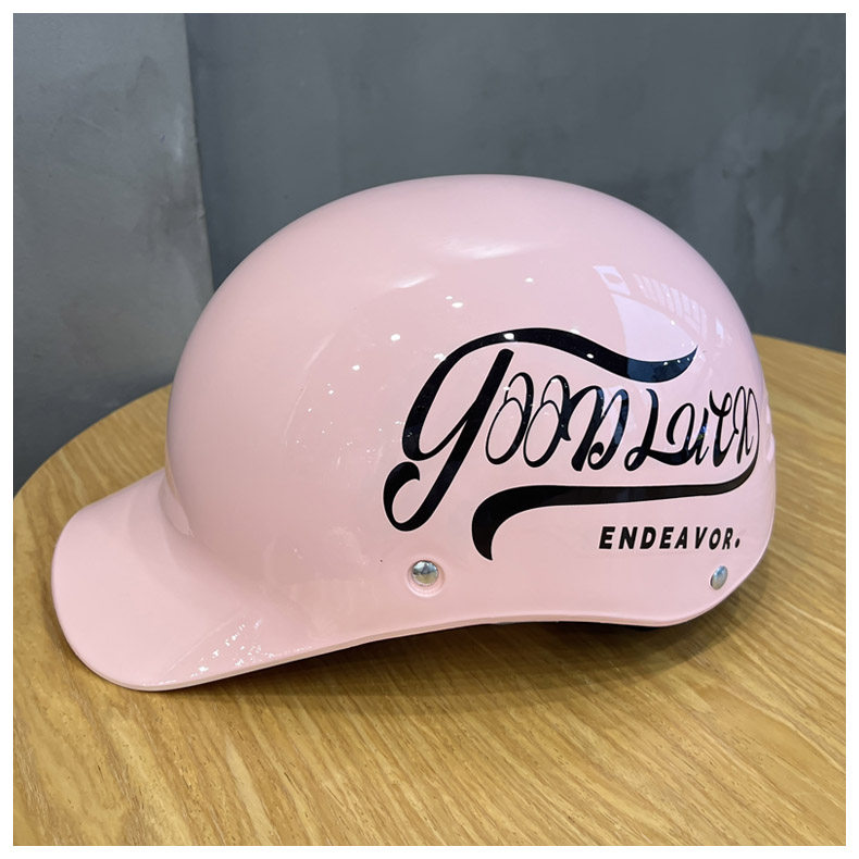 Retro Duckbill Helmet for Electric Vehicles, Motorcycles, and Motorbikes, C-Certified, Sun Protection, Unisex, Trendy, Summer Half Helmet, Safety Helmet