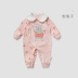 Wilberu baby harem cotton cotton jumpsuit cho bé mùa xuân và mùa thu áo dài tay phù hợp với nam và nữ hoodie - Áo liền quần Áo liền quần