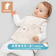 W bé vest mùa thu và mùa đông trẻ em cotton mật phim hoạt hình vest nam và nữ bé ấm áp cotton dày vest - Áo ghi lê