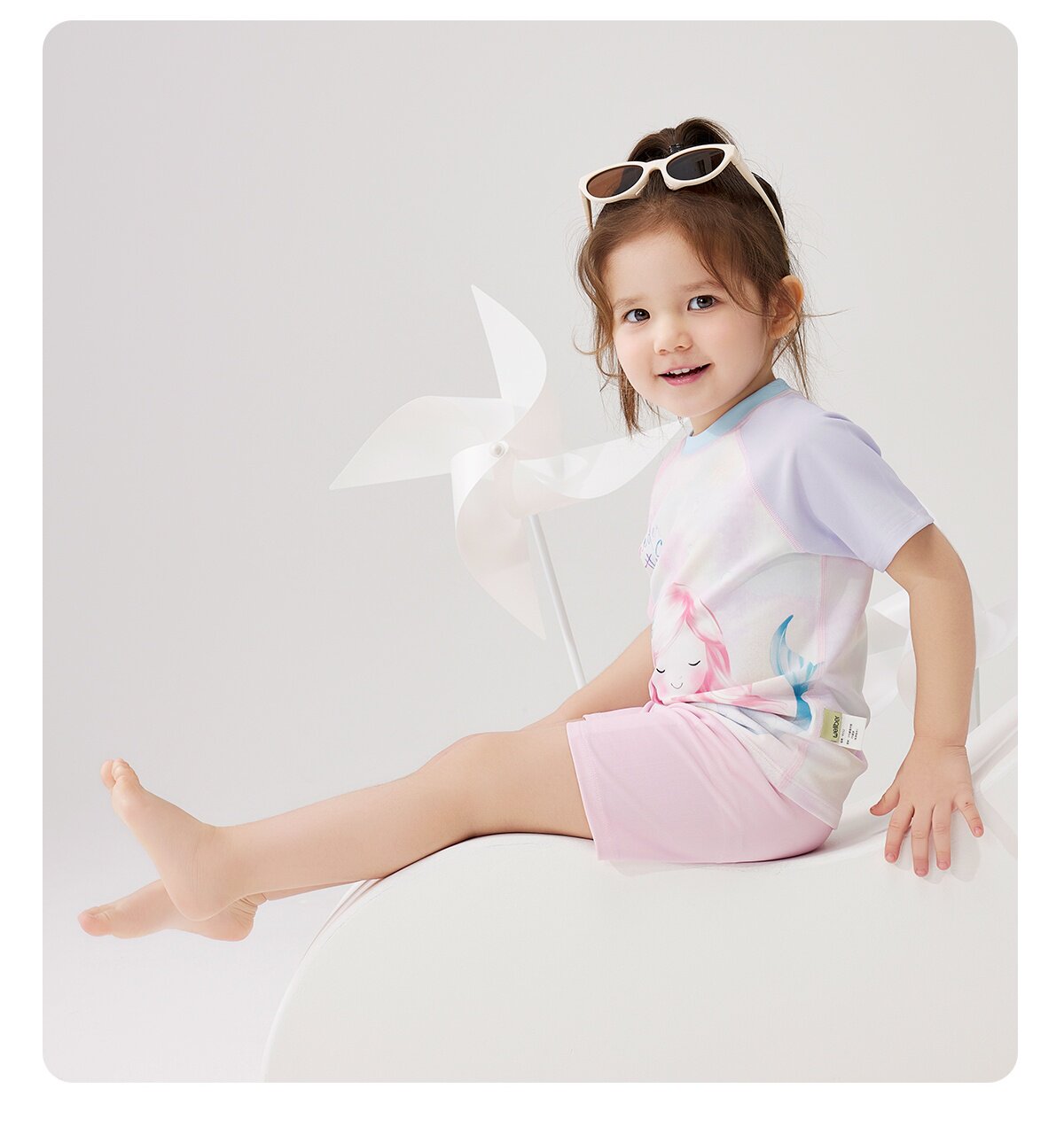 Wilberu Girls' Swimwear Two-Piece Children's Girls' and Boys' Summer Sun Protection Class a One-Piece Swimsuit for 3-Year-Olds — 29