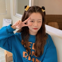 2 Clothing Plush Ear Grip Clip Solid Cartoon Hair Grab Super Cute Teenage Girl Hearts Liu Haiclip to the clip Japan and Japan
