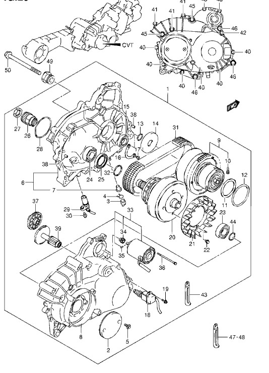 Sky wave skywave burgman an650 CVT variable-speed belt flywheel monitor Japan shipments