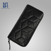 BFS wallet male leather long wallet male long zipper wallet leather male long wallet male youth vertical