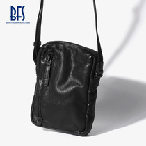 BFS Japanese shoulder bag mens vintage shoulder bag mens genuine leather shoulder bag mens ins tide small bag mini mens backpack