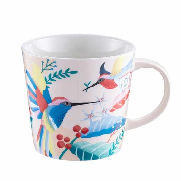 No Starbucks 14oz Hundred Flowers Courtyard Bee Bird Mark Cup
