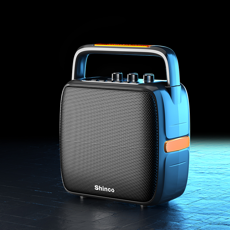 ST Bluetooth Audio Loud Volume Shop Dedicated Portable Square Dance Outdoor with Wireless Microphone Family K Song Subwoofer Speaker Small Mini Handheld Insert U Disk Money Receiving Voice Announcer