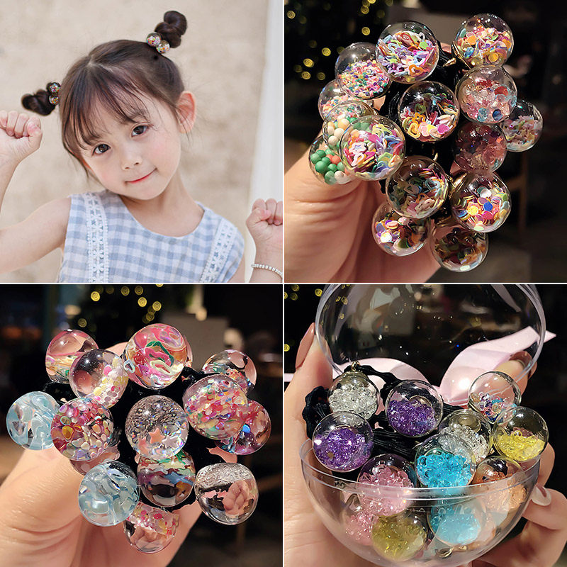 Child Za Hair Rubber Fascia Princess Baby Hair Circle Korea Cute Hair Ring Hair Adorned Girl Hair Ring Kid's Head Accessories
