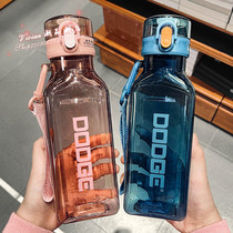 Hong Kong Large Capacity Sports Plastic Cup Men and women Student Mori Fitness Kettle Tide portable with hand water glass