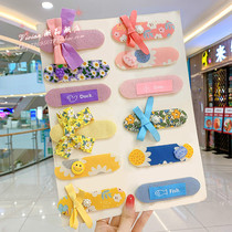 Hong Kong Childrens Liu Hai patch hair hoop Three sets of cute girl Broken Hair God Instrumental Head Hoop Girl headgear Hair Accessories