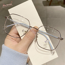 Hong Kong anti-blue light anti-radiation myopia eye frame female Korean version can be equipped with degree flat light computer eye protection man