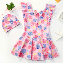 Hong Kong Childrens swimsuit girl CUHK Baby Girl Conjoined Little Princess Dresses Cute Children Girl Swimsuit