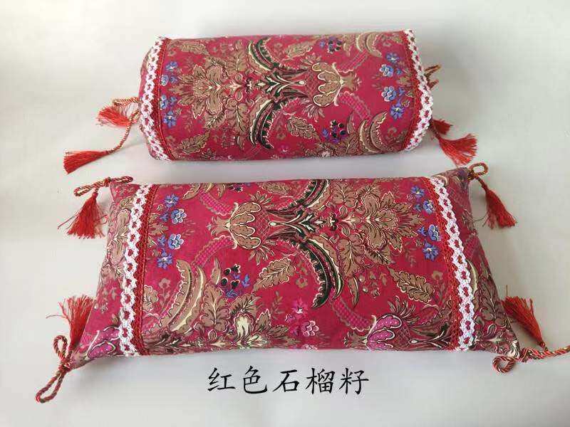 Pure cotton pillowcase rectangular pillowcase court pillow core cover Old coarse cloth pillow core cover Old coarse cloth protection cervical spine pillow pillow