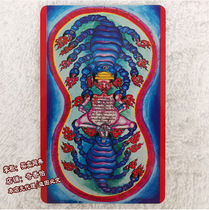 Foca Angry Lotus Iron Scorpion Wheel Body Protection card Portable Thangka Angry Lotus Nine-headed Iron Scorpion Spell Wheel