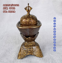 Small Toba is about 12cm high Nepal copper carved gold tow bar handmade pure copper protection for Cup ornaments