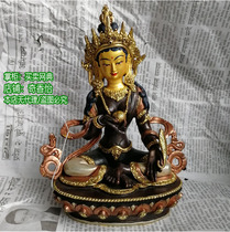 7-inch Ksitibet Bodhisattva Buddha statue Nepal exquisite pure bronze Buddha statue Ksiang Bodhisattva is about 22cm high