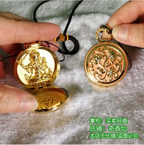 Lotus inlaid Diamond Manjusri Bodhisattva pendant pendant flower opening see Buddha box hanging Manjusri Shili pendant pendant