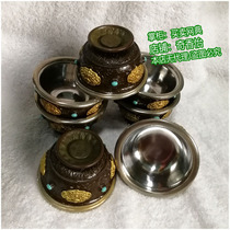 Small seven eight bowls of fine pure copper Buddha with eight auspicious seven cups for water cup with stainless steel liner