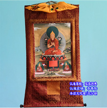 Tsongkaba Master Three Saints Thangka Three Master Apprentice Super Qing Hot Glinded Cloth Printing Buddha Picture Master and Apprentice Three Zun 3 Size