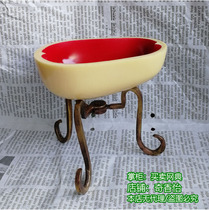 Medium Toba bowl with pure copper triangle bracket Nepal imitation beeswax tow for cup bowl with tripod