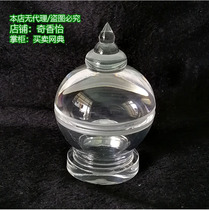3 inch transparent stupa acrylic pagoda pagoda Bodhi tower about 9cm in diameter about 5 8cm