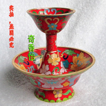 Red 3 sizes optional cloisonne Protector Cup cloisonne chalice pure copper for Cup 1 set