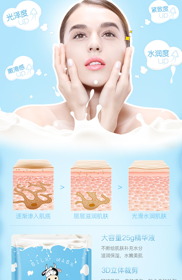 Trẻ em Mặt Nạ Cô Gái Sinh Viên Hydrating Làm Trắng Con Nữ Trẻ Boy Phim Hoạt Hình Dễ Thương Sữa Hàn Quốc Chính Hãng mặt nạ gạo