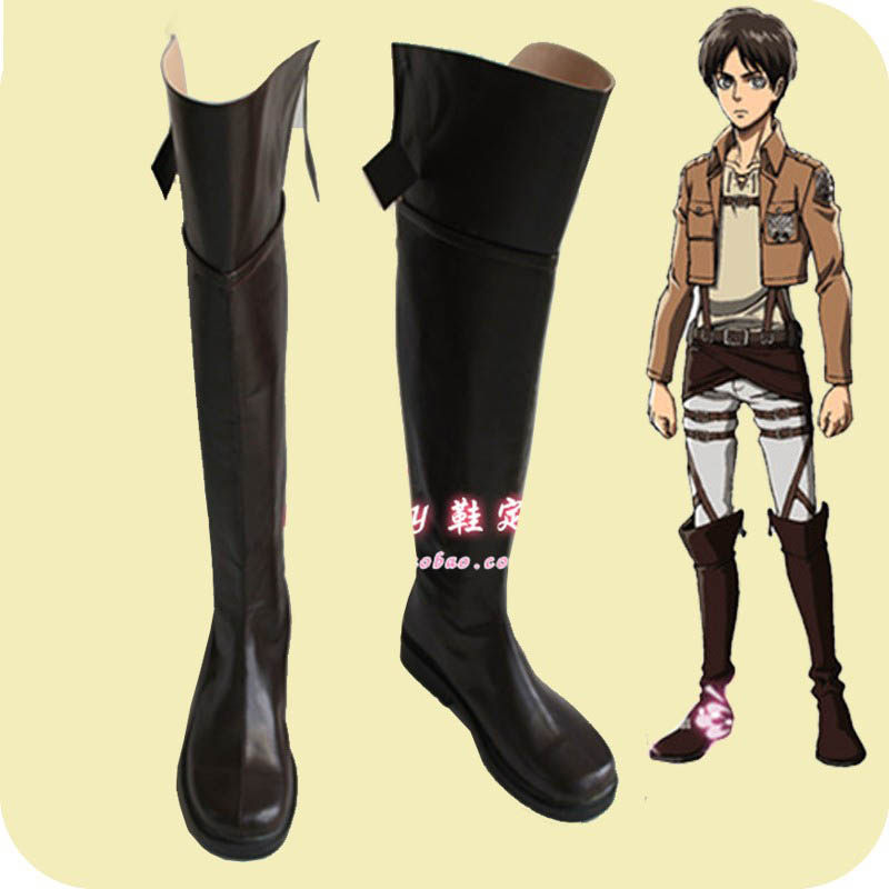 Anime Attack on Titan Allen Yeager investigation team all characters cos shoes custom