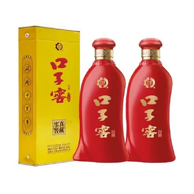 口子窖6年型41度450ML*2瓶纯粮食白酒自饮商务送礼节日聚会婚宴请