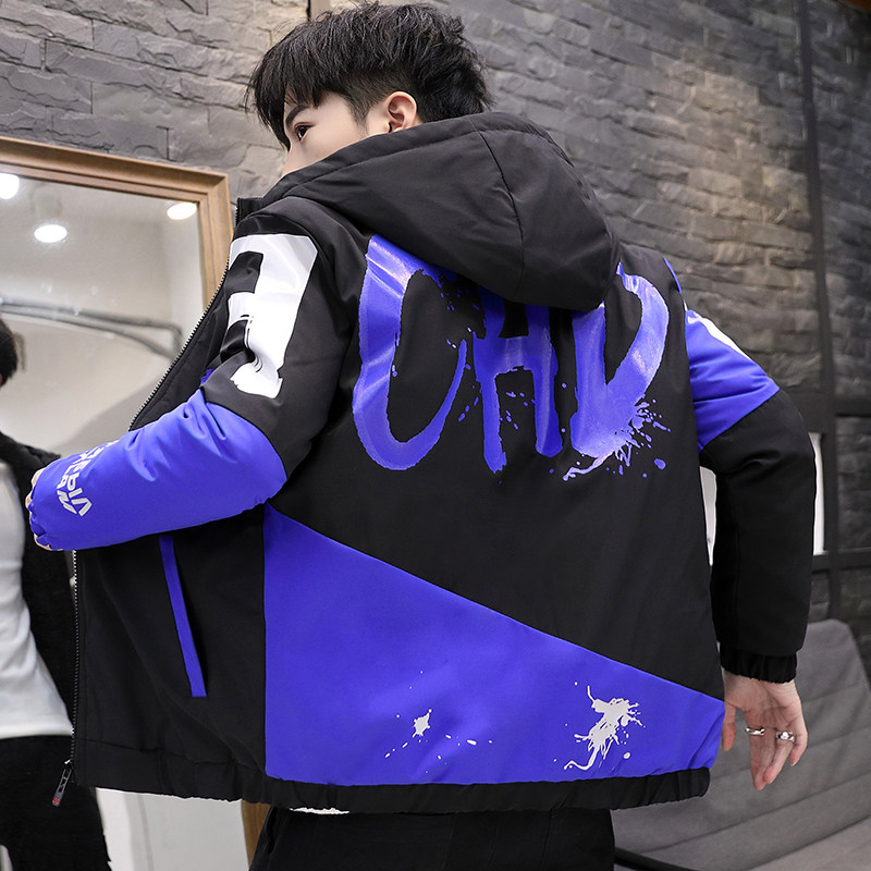 日韩潮流男士2019新款棉衣2019冬季韩版男装潮牌服帅气防风外套