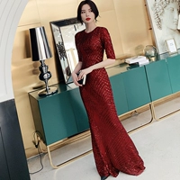 Бордовый, длинный