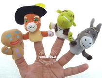 Outer Single Cat Finger Puppets Donkey Fingers Occasional Monster Schweig Finger Puppetry Parent-child Early Teach Game Props