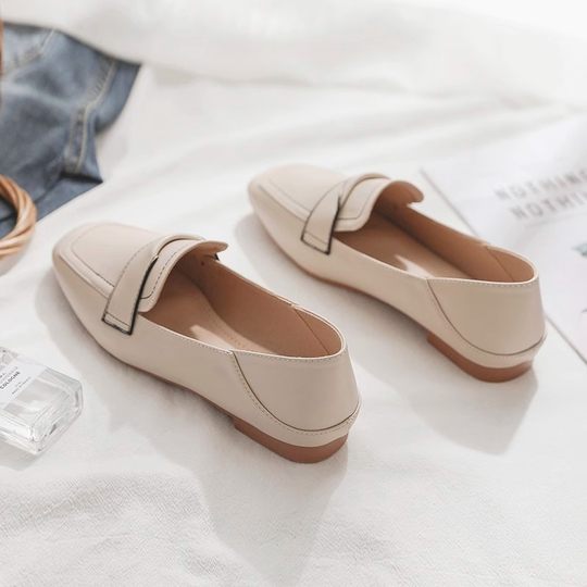 Women's Loafers 2025 Spring and Autumn New Style Flat Slip-On Shoes British Retro Small Leather Shoes Versatile Single Shoes