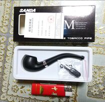 Mini pipe entry-level cleaning pipe black curved durable Bakelite circulation filter pipe