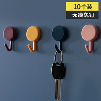 Sticking hook cute creative decoration strong load-bearing household adhesive wall dormitory female wall hanging non-hole adhesive hook artifact