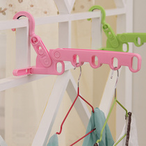 Portable travel hanger foldable balcony drying rack Travel multifunctional adhesive hook clothes drying rack no holes
