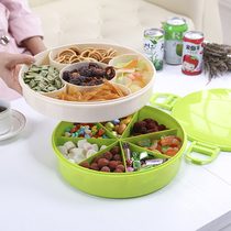 Wo Zhiwo double fashion fruit plate plastic candy plate multifunctional sealed storage box