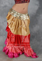AC belly dance professional import Alexandria Egyptian metal short waist chain belt AJ15 -01BT gold and silver color