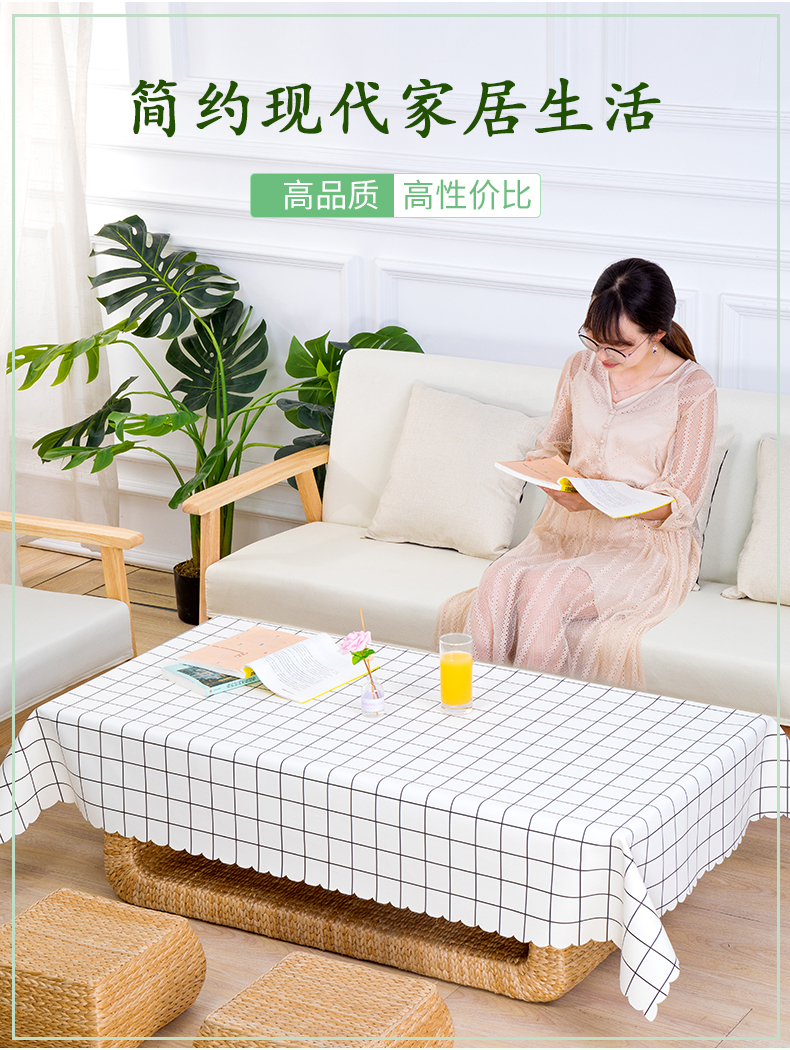 Khăn trải bàn dùng một lần dầu không thấm nước chống bỏng bàn cà phê phong cách châu Âu chữ nhật bảng vải pvc kẻ sọc bông nhỏ tươi - Khăn trải bàn khăn trãi bàn