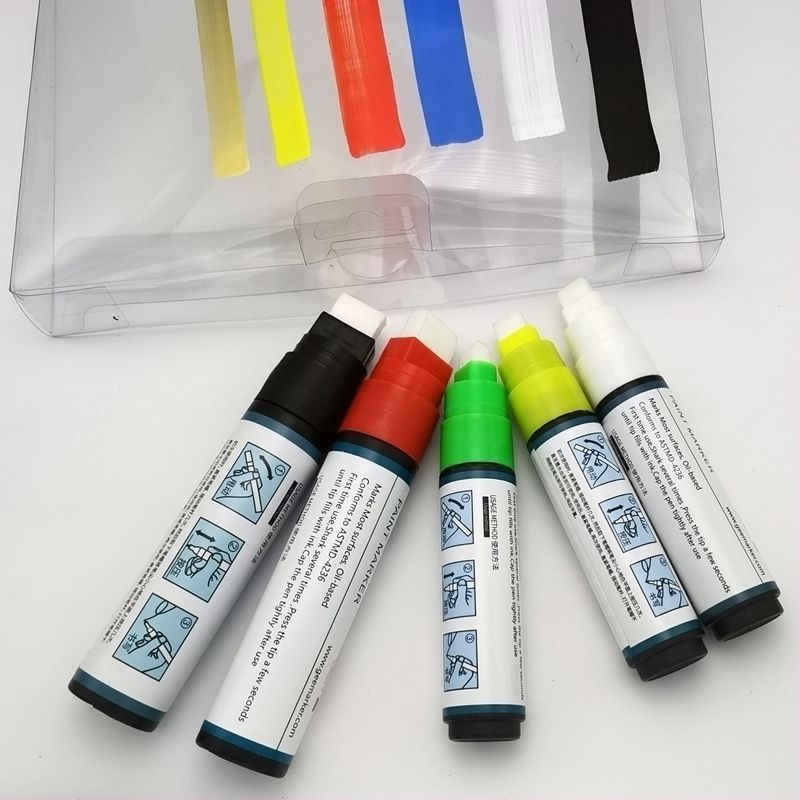 Extra-coarse primer pen GEEMARKER10MM 16MM wide flat head paint marker pen square head paint pen Mike pen