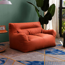 Nordic sloth sofa tech cloth tatami bean bag ins net red style bedroom small reclining chair single sofa extremely minimalist