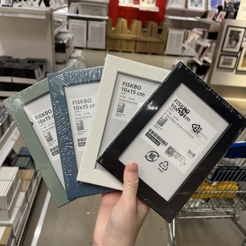 Ikea Genuine Product Fisbo Picture Frame Photo Frame Tabletop Wall Hanging 6inch 7inch 10X15/13X 17cm Ikea Genuine Product Fisbo Picture Frame Photo Frame Tabletop Wall Hanging 6inch 7inch 10X15/13X 17cm