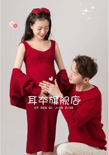 Новая пара беременная женщина фото одежды фото студий Новый год красивая беременная мамочка Большой живот фото арт фото фото